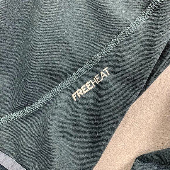 Eddie Bauer First Ascent Mens Sweater Medium Gray 1/4 Zip Fleece Lined Free Heat - Picture 6 of 12